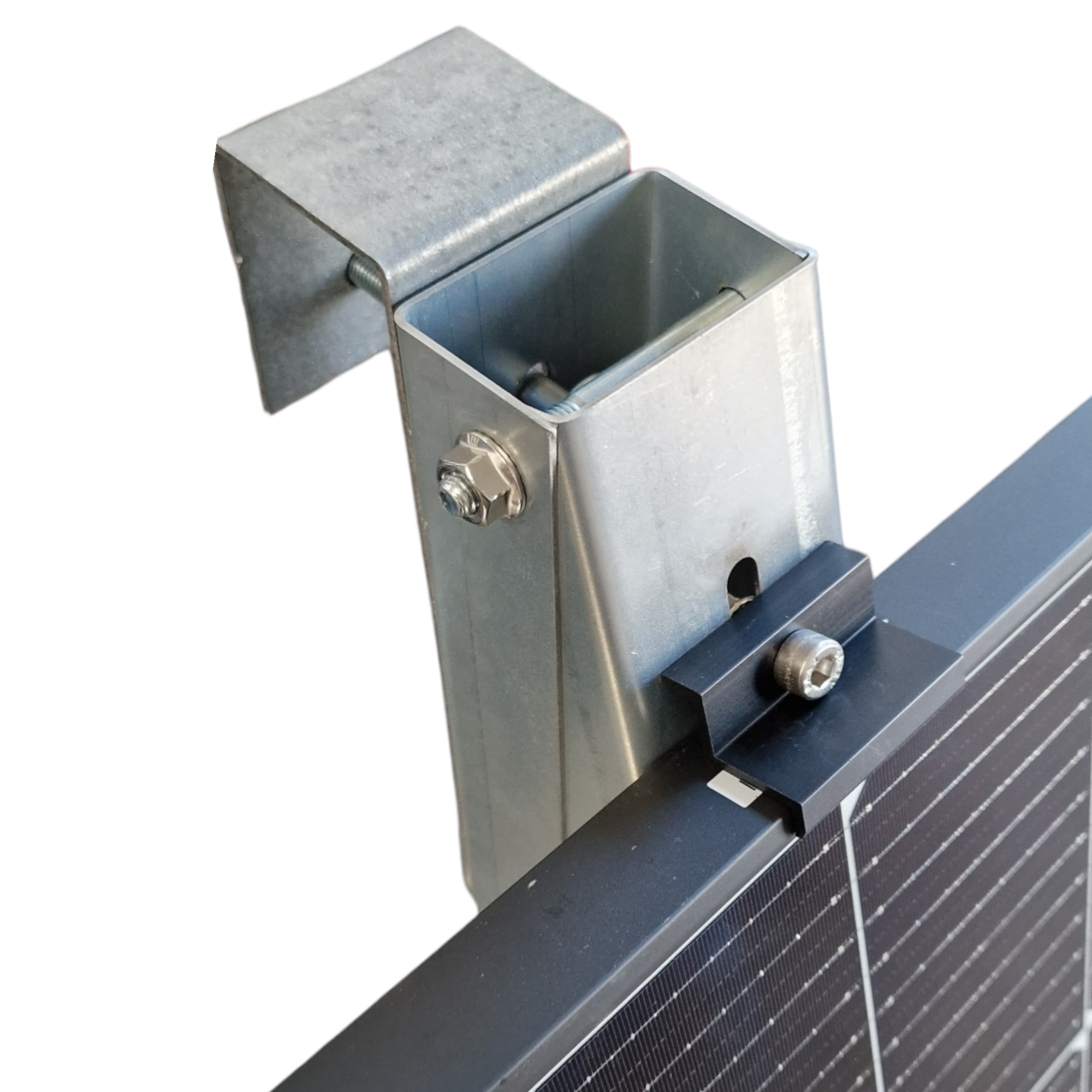 SET Balkonkraftwerk Halterung für 1 Solarpanel PV Modul – TÜV-geprüfte Balkonhalterung