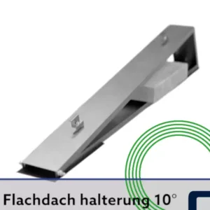 Flachdach Halterung Süd 10°